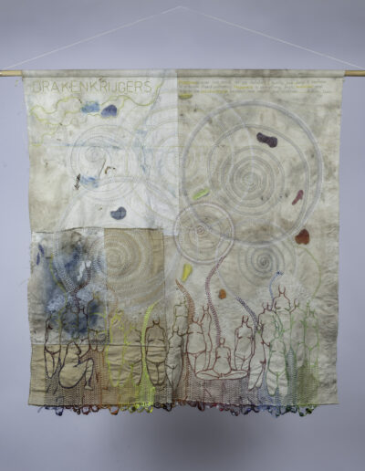 Drakenkrijgers. Sophie Colpa, textiel, 2024