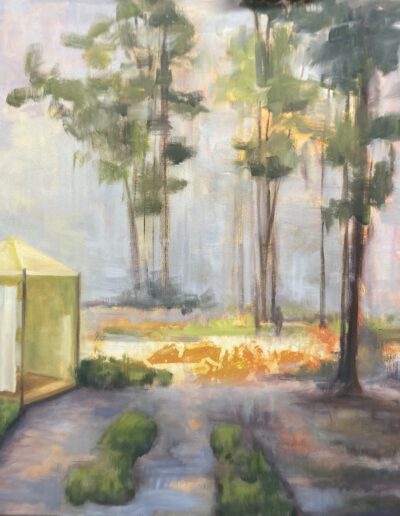 Survival mode, acryl en olieverf op doek. Wanda Landwaart, 2025