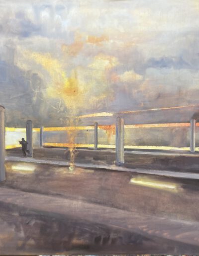 The escape, acryl en olie op doek. Wanda Landwaart, 2026