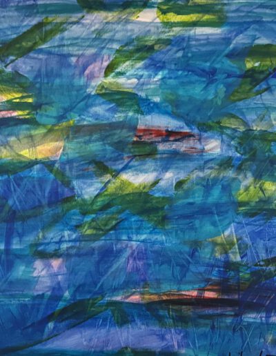 Verzonken dromen, acryl op doek. Wilma Luigjes, 2025