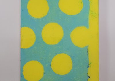 Summer yuzu, gelplateprint. Elizabeth Stanley, 2025