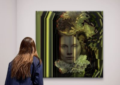 Chained heart, print op lederbont. Edskea Verhoeff, 2025