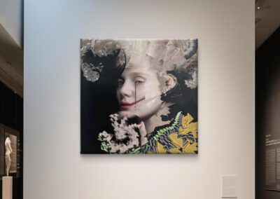 Clown, print op lederbond. Edskea Verhoeff, 2025