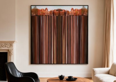 Giorno di partenza, digitale print op chromalux. Edskea Verhoeff, 2025