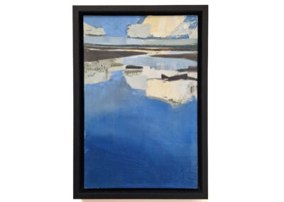 Wolkenreflectie, olieverf. Rixt Siebinga, 2025